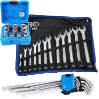 BGS Zoll Werkzeug Set Steckschlüssel mit...