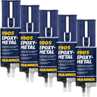 5x MANNOL 2K-Kleber für Metall Epoxidkleber, 30g