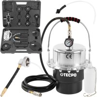 TECPO Druckluft Bremsenentlüftungsgerät 5L + E20 Adapter
