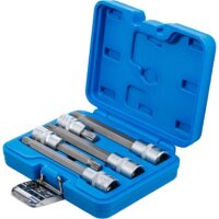 BGS Bit-Einsatz-Satz | Antrieb Innenvierkant 12,5 mm (1/2") | Innenvielzahn (für XZN) | 5-tlg.