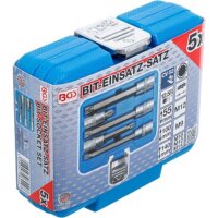 BGS Bit-Einsatz-Satz | Antrieb Innenvierkant 12,5 mm (1/2") | Innenvielzahn (für XZN) | 5-tlg.