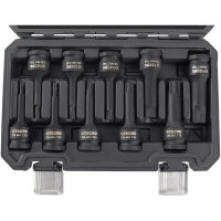 TECPO Kraft-Bit-Einsatz-Satz | T20-T80 | 10-tlg. + Kraft-Adapter-Satz | 6-tlg.