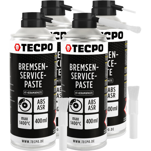 TECPO Bremsen-Servicepaste Schmierfett Bremsenpaste 4x400 ml