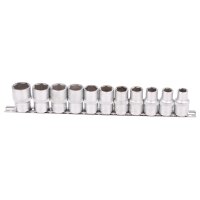 BGS Steckschlüsseleinsatz-Set, 12,5 (1/2), 6-kant, 10 - 21 mm, 11-tlg.