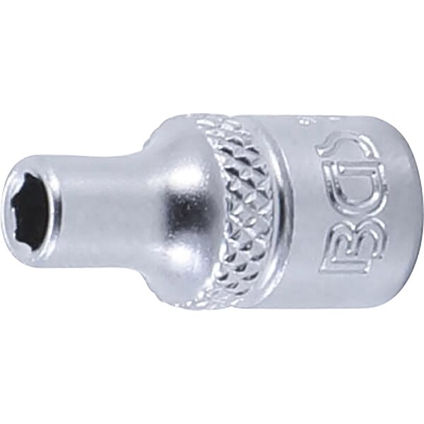 BGS Steckschlüssel-Einsatz Sechskant | Antrieb Innenvierkant 6,3mm (1/4") | SW 4mm