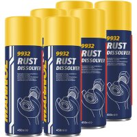 6x MANNOL 9932 Rostlöser, 450 ml