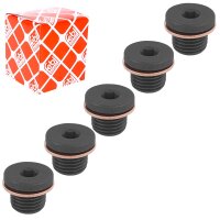 5x FEBI Ölablassschraube