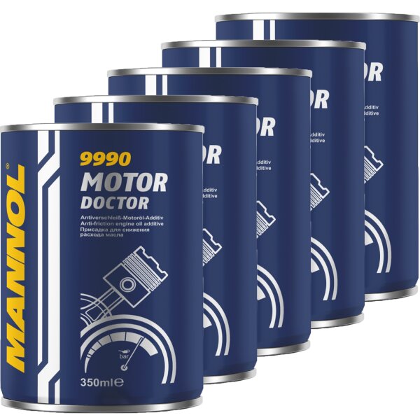 5x MANNOL Motor Doktor Motoröl Additiv, 300 ml