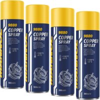 4x MANNOL Kupferpaste Spray, 500 ml