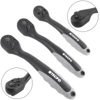 TECPO Umschaltknarre 1/4" 3/8" 1/2"