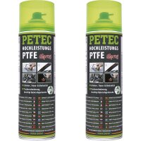 2x PETEC Hochleistungs- PTFE- Spray, 500 ml