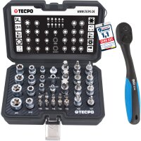 TECPO Außen und Innentorx Nüsse Bit Satz + BGS Ratsche 3/8"