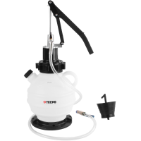 TECPO Getriebeöl-Einfüllgerät, Öleinfüllgerät 7.5 L, 15 Adapter + MANNOL  ATF Servoöl, Dexron III, 4 Liter