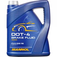 MANNOL Bremsflüssigkeit Brake Fluid DOT-4, 5L +...