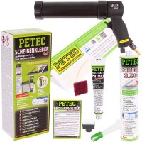 PETEC Scheibenkleber-Set 310 ml Kartusche + BGS...