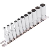 TECPO Steckschlüssel-Satz, SW 4-13 mm, 1/4,...
