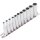 TECPO Steckschlüssel-Satz, SW 4-13 mm, 1/4, 11-teilig + BGS Umschlatknarre 1/4"