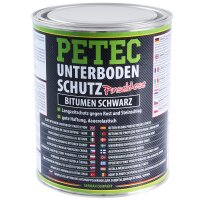 4x PETEC Unterbodenschutz Bitumen schwarz, 1 L