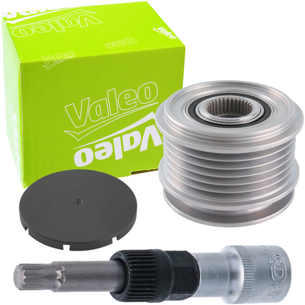 VALEO Generatorfreilauf + BGS Bit-Einsatz für Lichtmaschine 1/2" | M10