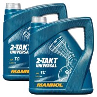 2x MANNOL 2-Takt Universal Motorradöl API TC, 4L