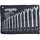 TECPO Maul-Ringschlüssel-Satz SW 1/4"- 5/16", 12-teilig + BGS Wandhalterung
