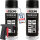 2x TECPO Thermolack Auspufflack Ofenlack 800°C schwarz 400 ml + Pistolengriff