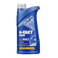 4x MANNOL 4-Takt Plus Motorrad Öl API SL, 1L