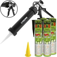 4x PETEC K&D Karosserie Klebe- und Dichtmasse 310 ml...