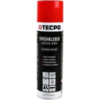 3x TECPO Sprühkleber Hochtemperatur Industriekleber, 500 ml + Sprühpistole