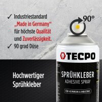 3x TECPO Sprühkleber Hochtemperatur Industriekleber, 500 ml