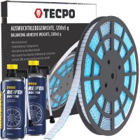 TECPO Auswucht Klebegewichte 1200x5g in Rolle + 2x MANNOL...