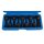 BGS Kraft-Bit-Einsatz-Satz | Antrieb Innenvierkant 12,5 mm (1/2") | Keil-Profil (für Ribe) M5 - M14 | 9-tlg.