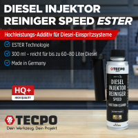 2x TECPO Diesel SPEED Injektor Reiniger Ester, 300 ml