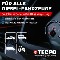 2x TECPO Diesel SPEED Injektor Reiniger Ester, 300 ml
