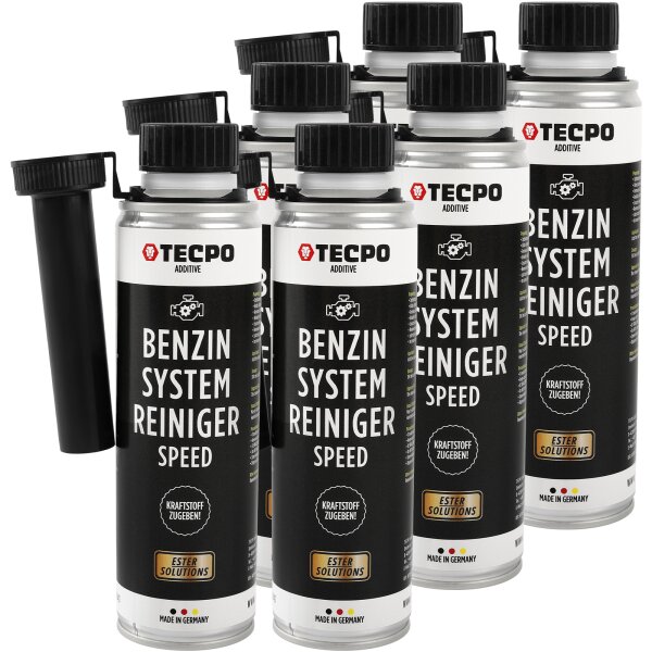 6x TECPO Benzin System Speed Reiniger ESTER, 300 ml