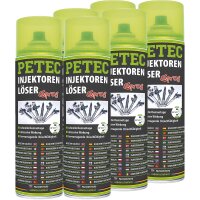 6x PETEC Injektorenlöser Spray, 500 ml