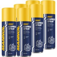 6x MANNOL Kupferspray Bremspaste, 250mL