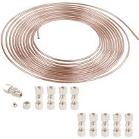 Bremsleitung - Kupfer-Nickel - 4.75, 10m +   10x Verbinder für 4.75 mm 3/16 Bremsleitung