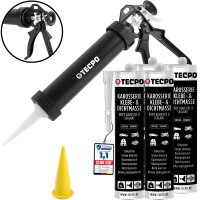 4x TECPO KKD 801 Karosserie Klebe- und Dichtmasse, 370g +...