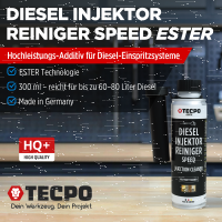 6x TECPO Diesel SPEED Injektor Reiniger Ester, 300 ml