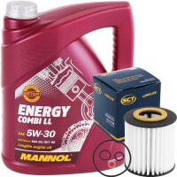 SCT Germany Ölfilter + MANNOL Energy Combi LL 5W-30,...