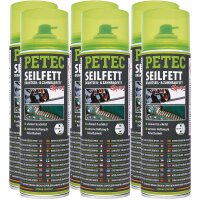 6x PETEC Seilfett, Drahtseil- & Zahnradfett Spray,...