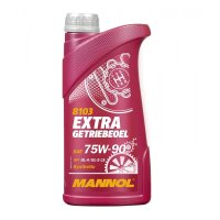 3x MANNOL Extra Getriebeöl 75W-90 API GL 4/GL 5 LS, 1L