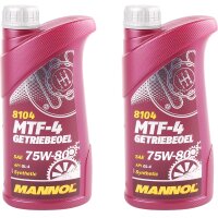 2x MANNOL MTF-4 Getriebeoel 75W-80 API GL-4, 1L