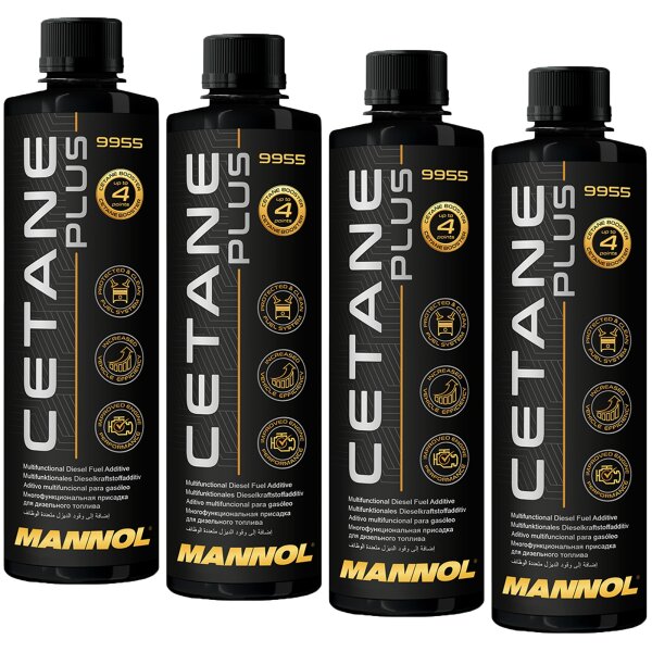 4x MANNOL Cetane Plus, 450mL