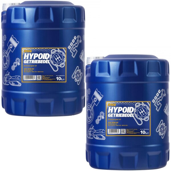 2x MANNOL Hypoid 80W-90 GL-4/GL-5 LS, 10L
