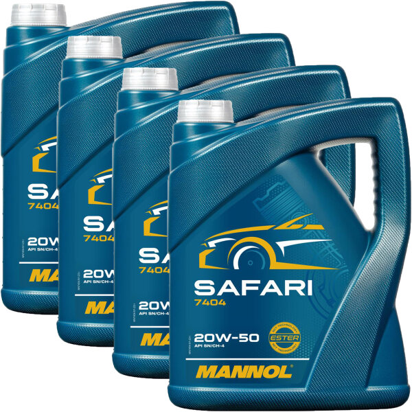 MANNOL 7404 Safari 20W-50, 20 Liter