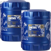 2x MANNOL Diesel TDI 5W-30 Motoröl, 10 Liter