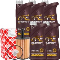 FEBI BILSTEIN Ölfilter + Schraube + MANNOL Energy...