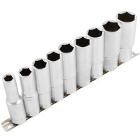 TECPO Steckschlüssel Satz, tief, 1/2 Zoll, 10-24 mm...